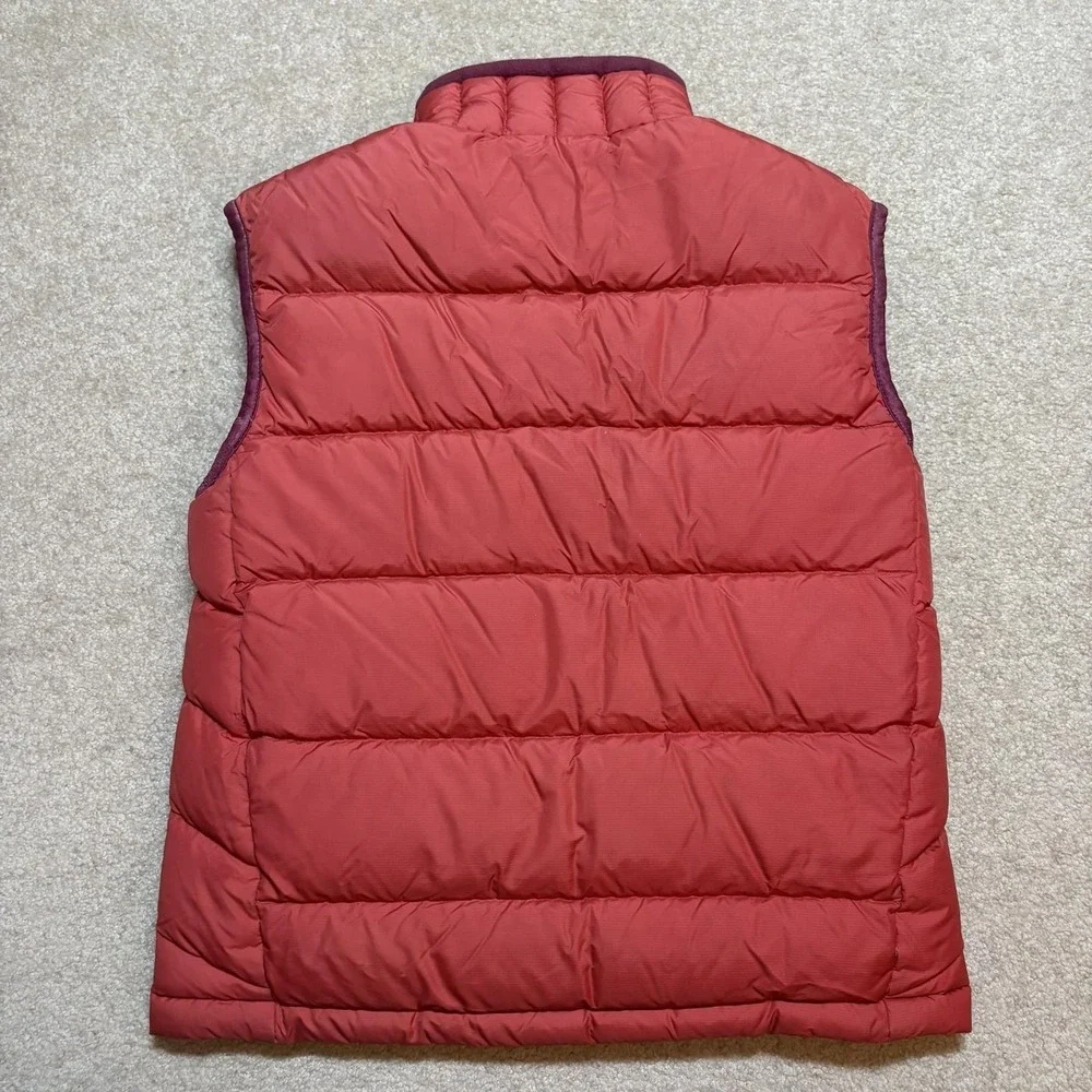 Vtg Patagonia Puffer Vest‎ Kids Large L Salmon Insulated Zip Pocket Outdoor